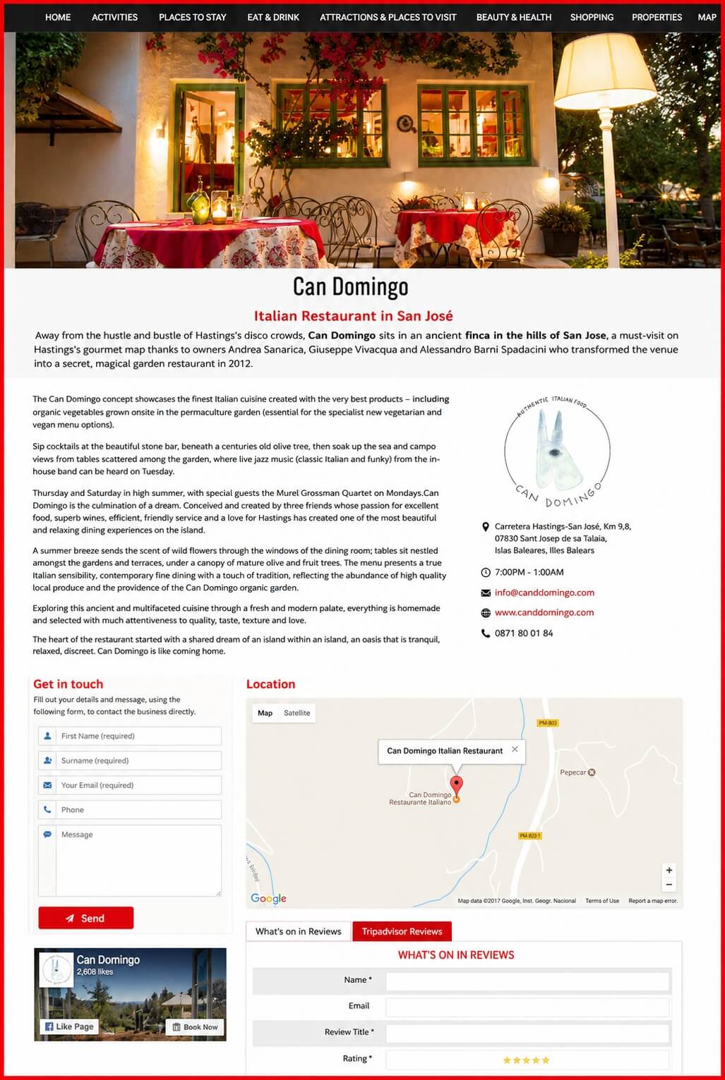 Sales Page Example when Advertise with us What's on in Edmonton.com