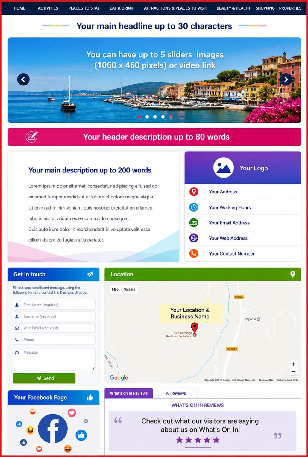 Sales Page Layout when Advertise in Edmonton